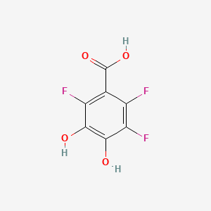 molecular formula C7H3F3O4 B597421 2,3,6-Trifluoro-4,5-dihydroxybenzoic acid CAS No. 198832-20-1