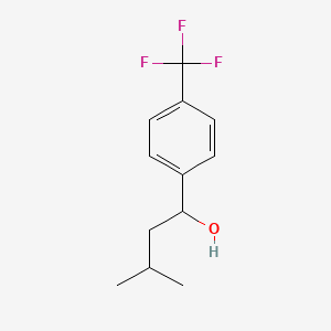 3-Methyl-1-(4-(trifluoromethyl)phenyl)butan-1-ol