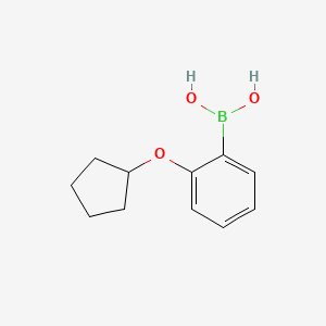 molecular formula C11H15BO3 B597432 (2-(Cyclopentyloxy)phenyl)boronic acid CAS No. 1311159-02-0