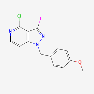 4-Chloro-3-iodo-1-(4-methoxybenzyl)-1H-pyrazolo[4,3-c]pyridine