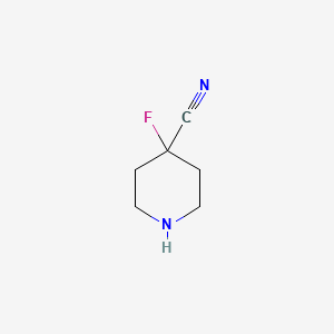 4-Fluoropiperidine-4-carbonitrile