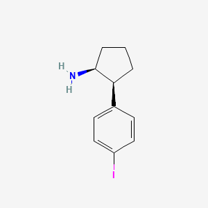 molecular formula C11H14IN B597443 (1S,2S)-2-(4-iodophenyl)cyclopentanamine CAS No. 1263281-45-3