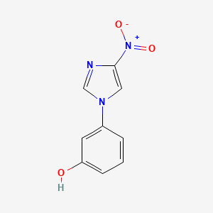 molecular formula C9H7N3O3 B5974480 3-(4-Nitroimidazol-1-yl)phenol 