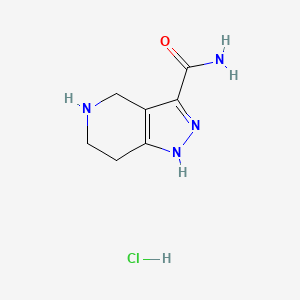 4,5,6,7-Tetrahydro-1H-pyrazolo[4,3-c]pyridine-3-carboxamide hydrochloride