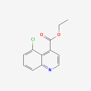 molecular formula C12H10ClNO2 B597451 Ethyl 5-chloroquinoline-4-carboxylate CAS No. 116557-07-4