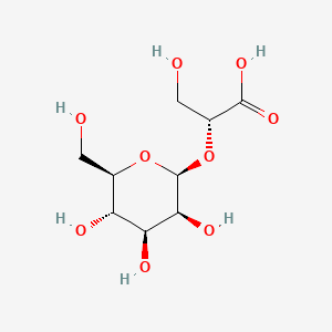 molecular formula C9H16O9 B597452 FIROIN FROM RHODATHERMUS MARINUS* CAS No. 164324-35-0