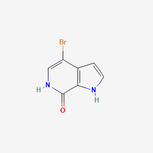molecular formula C7H5BrN2O B597453 7H-Pyrrolo[2,3-c]pyridin-7-one, 4-bromo-1,6-dihydro- CAS No. 1361481-62-0