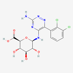 molecular formula C15H15Cl2N5O6 B597458 拉莫三嗪 N5-葡萄糖醛酸苷 CAS No. 136565-77-0