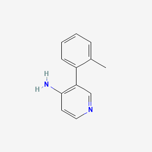 molecular formula C12H12N2 B597467 3-(O-tolyl)pyridin-4-amine CAS No. 1341622-75-0