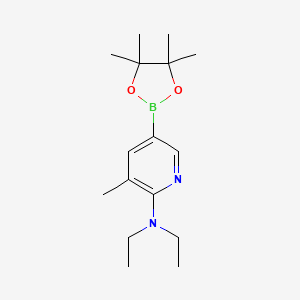 n,n-Diethyl-3-methyl-5-(4,4,5,5-tetramethyl-1,3,2-dioxaborolan-2-yl)pyridin-2-amine