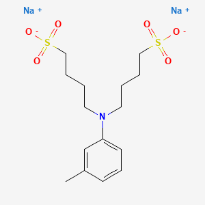 molecular formula C15H23NNa2O6S2 B597473 Sodium 4,4'-(m-tolylazanediyl)bis(butane-1-sulfonate) CAS No. 127544-88-1