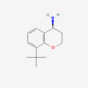 molecular formula C13H19NO B597476 (S)-8-(tert-Butyl)chroman-4-amine CAS No. 1228553-77-2