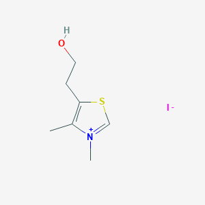 molecular formula C7H12INOS B059748 5-(2-Hydroxyethyl)-3,4-dimethylthiazolium iodide CAS No. 16311-69-6