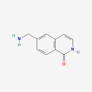 molecular formula C10H10N2O B597481 6-(aMinoMethyl)isoquinolin-1(2H)-one CAS No. 1374651-53-2