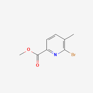 molecular formula C8H8BrNO2 B597493 Methyl 6-bromo-5-methylpicolinate CAS No. 1209093-48-0