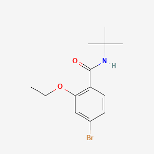 molecular formula C13H18BrNO2 B597506 N-T-Butyl 4-bromo-2-ethoxybenzamide CAS No. 1261988-52-6