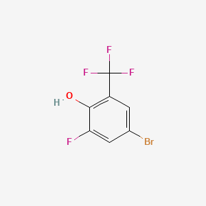 molecular formula C7H3BrF4O B597508 4-Bromo-2-fluoro-6-(trifluoromethyl)phenol CAS No. 1224604-17-4