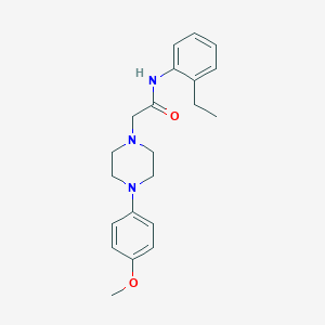 molecular formula C21H27N3O2 B5975138 N-(2-ethylphenyl)-2-[4-(4-methoxyphenyl)piperazin-1-yl]acetamide 
