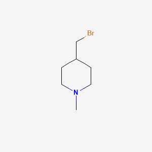 molecular formula C7H14BrN B597519 4-(Bromomethyl)-1-methylpiperidine CAS No. 100613-97-6