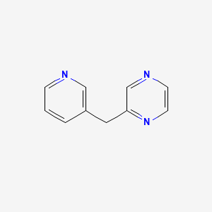 molecular formula C10H9N3 B597531 2-(Pyridin-3-ylmethyl)pyrazine CAS No. 1240620-81-8