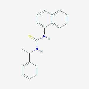 molecular formula C19H18N2S B5975616 1-Naphthalen-1-yl-3-(1-phenylethyl)thiourea 