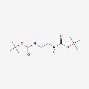 molecular formula C13H26N2O4 B597596 tert-Butyl N-[2-(Boc-amino)ethyl]-N-methylcarbamate CAS No. 105983-83-3