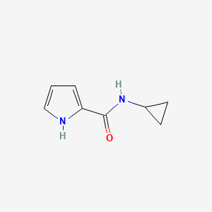 molecular formula C8H10N2O B597600 N-Cyclopropyl-1H-pyrrole-2-carboxamide CAS No. 1215206-52-2