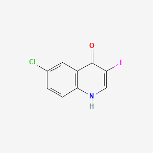 molecular formula C9H5ClINO B597606 6-Chloro-3-iodoquinolin-4(1H)-one CAS No. 1330754-24-9