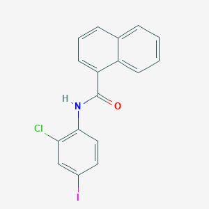 molecular formula C17H11ClINO B5976087 N-(2-chloro-4-iodophenyl)naphthalene-1-carboxamide 