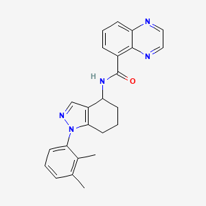 molecular formula C24H23N5O B5976213 N-[1-(2,3-dimethylphenyl)-4,5,6,7-tetrahydroindazol-4-yl]quinoxaline-5-carboxamide 