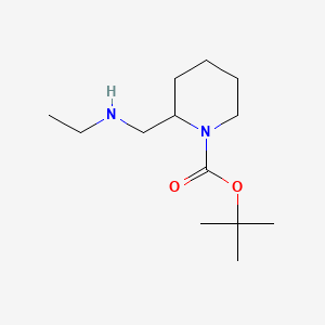 molecular formula C13H26N2O2 B597630 tert-Butyl 2-((ethylamino)methyl)piperidine-1-carboxylate CAS No. 1289386-04-4