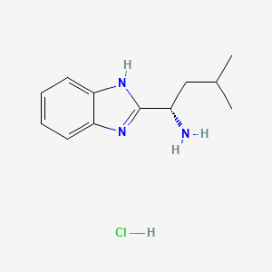 B597644 (S)-1-(1H-Benzimidazol-2-YL)-3-methylbutylamine hydrochloride CAS No. 1234883-32-9