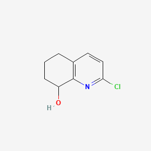 molecular formula C9H10ClNO B597647 2-Chloro-5,6,7,8-tetrahydroquinolin-8-OL CAS No. 130861-73-3