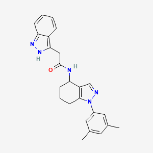 molecular formula C24H25N5O B5976532 N-[1-(3,5-dimethylphenyl)-4,5,6,7-tetrahydroindazol-4-yl]-2-(2H-indazol-3-yl)acetamide 