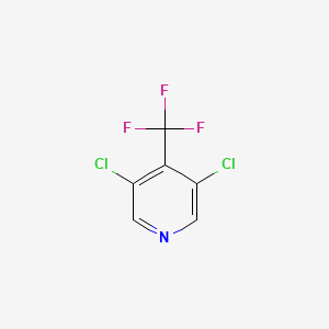 molecular formula C6H2Cl2F3N B597674 3,5-Dichloro-4-(trifluoromethyl)pyridine CAS No. 1221272-92-9