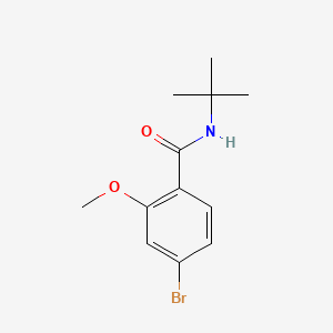 molecular formula C12H16BrNO2 B597678 N-T-Butyl 4-bromo-2-methoxybenzamide CAS No. 1257665-14-7