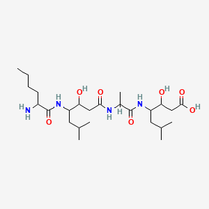 molecular formula C25H48N4O7 B597684 Nle-Sta-Ala-Sta CAS No. 115388-99-3