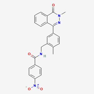molecular formula C24H20N4O4 B5976844 N-(2-methyl-5-(3-methyl-4-oxo-3,4-dihydrophthalazin-1-yl)benzyl)-4-nitrobenzamide 
