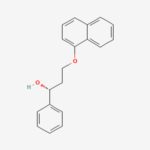 molecular formula C19H18O2 B597689 (R)-3-(Naphthalen-1-yloxy)-1-phenylpropan-1-OL CAS No. 156453-53-1