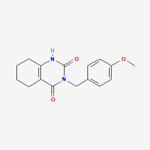 molecular formula C16H18N2O3 B597690 3-(4-Methoxybenzyl)-5,6,7,8-tetrahydroquinazoline-2,4(1H,3H)-dione CAS No. 1313712-33-2