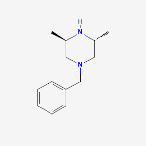 molecular formula C13H20N2 B597700 (3R,5R)-1-Benzyl-3,5-dimethylpiperazine CAS No. 170211-03-7