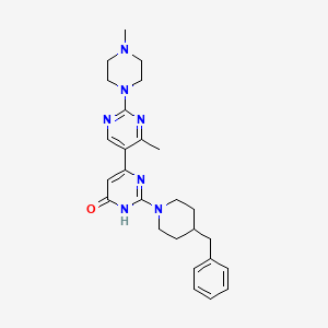 molecular formula C26H33N7O B5977002 2-(4-BENZYLPIPERIDIN-1-YL)-4'-METHYL-2'-(4-METHYLPIPERAZIN-1-YL)-1,6-DIHYDRO-[4,5'-BIPYRIMIDIN]-6-ONE 