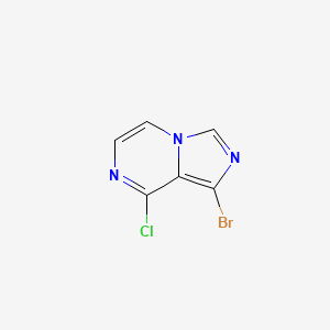 molecular formula C6H3BrClN3 B597703 1-Bromo-8-chloroimidazo[1,5-a]pyrazine CAS No. 1352897-61-0