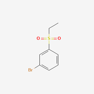 molecular formula C8H9BrO2S B597705 1-Bromo-3-(ethylsulfonyl)benzene CAS No. 153435-82-6