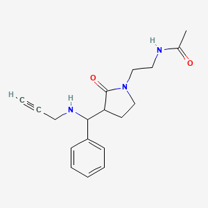N-(2-(2-oxo-3-(phenyl(prop-2-ynylamino)methyl)pyrrolidin-1-yl)ethyl)acetamide