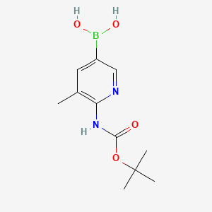 (6-((tert-Butoxycarbonyl)amino)-5-methylpyridin-3-yl)boronic acid