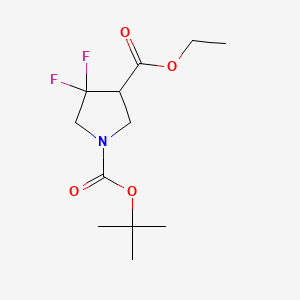 1-Tert-butyl 3-ethyl 4,4-difluoropyrrolidine-1,3-dicarboxylate