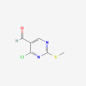 4-Chloro-2-(methylthio)pyrimidine-5-carbaldehyde