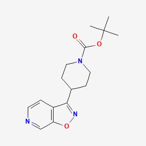 molecular formula C16H21N3O3 B597751 Tert-butyl 4-(isoxazolo[5,4-c]pyridin-3-yl)piperidine-1-carboxylate CAS No. 1334417-51-4