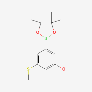 2-(3-Methoxy-5-(methylthio)phenyl)-4,4,5,5-tetramethyl-1,3,2-dioxaborolane